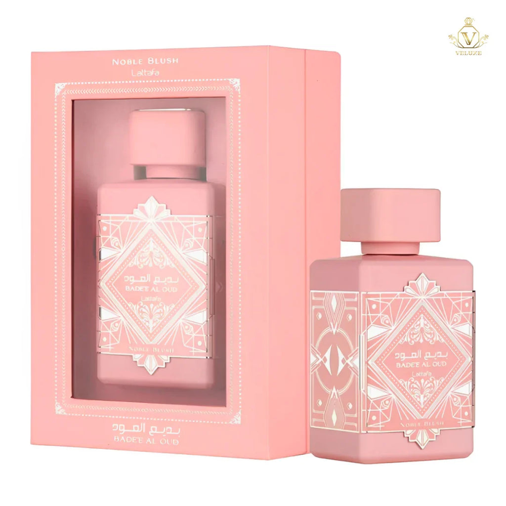 Fragancia inspirada en Noble Blush Latt4f4 Dama (Estuche Lujo)
