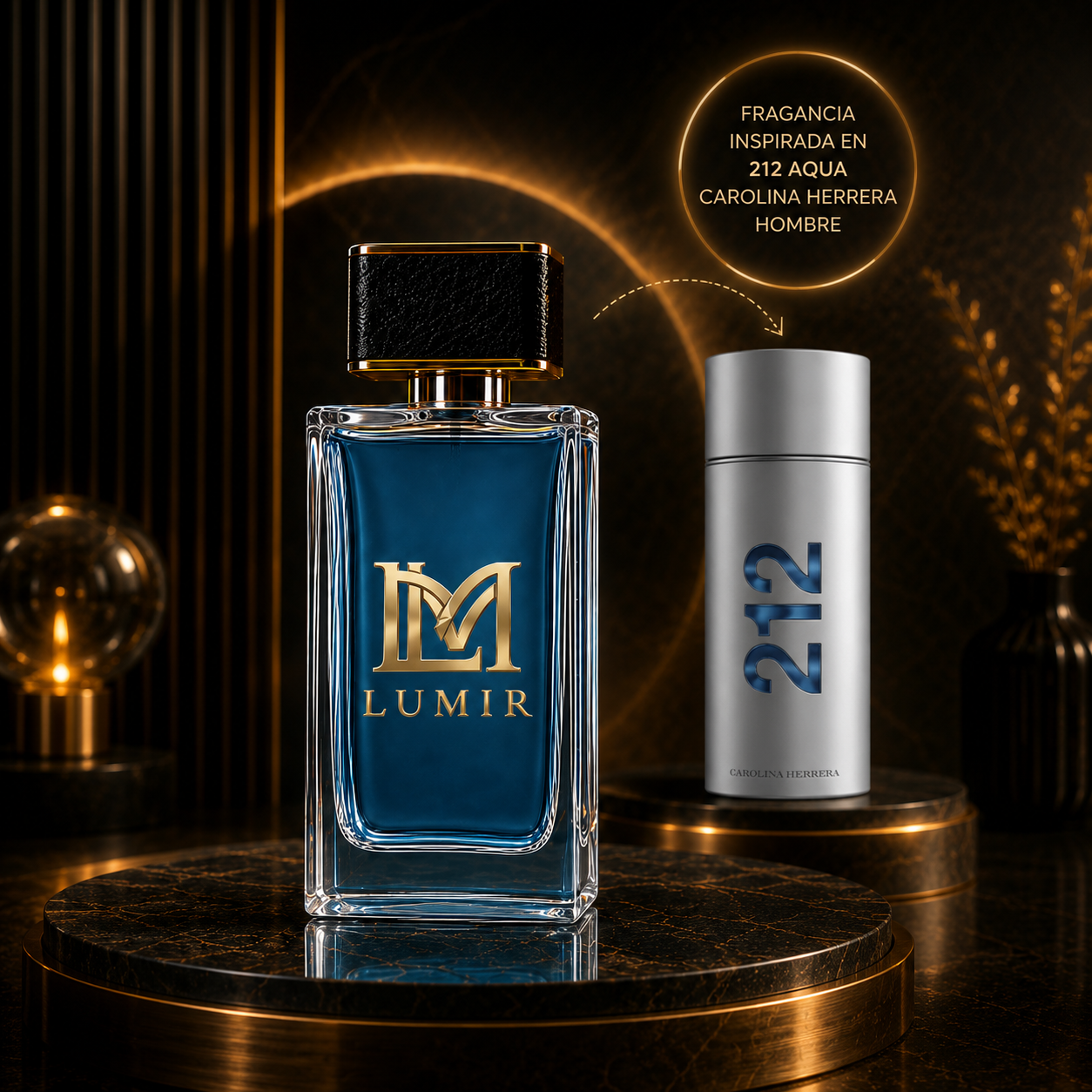 Fragancia inspirada en 212 aqua 100 ml men