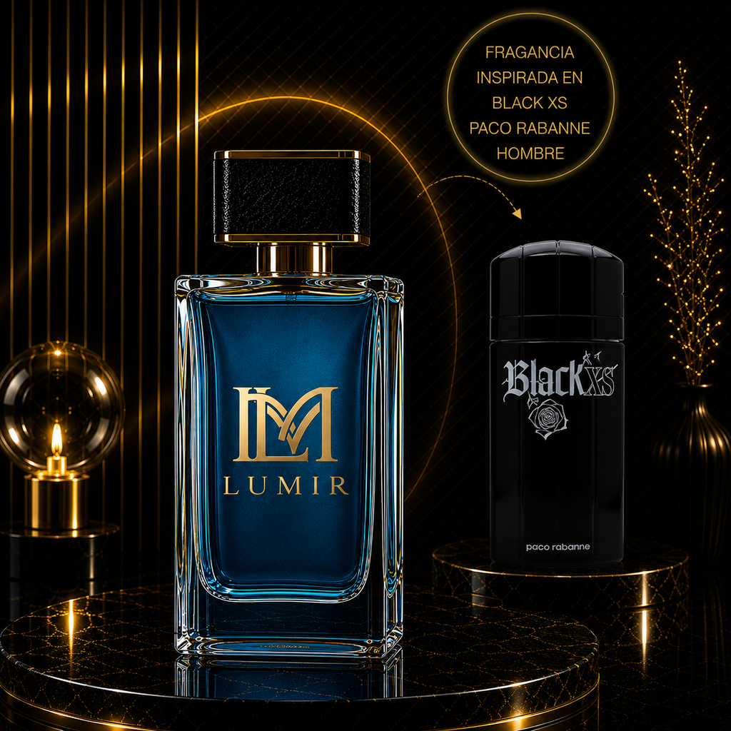 Fragancia Inspirada en Black XS Paco Rabanne 100 ML Men