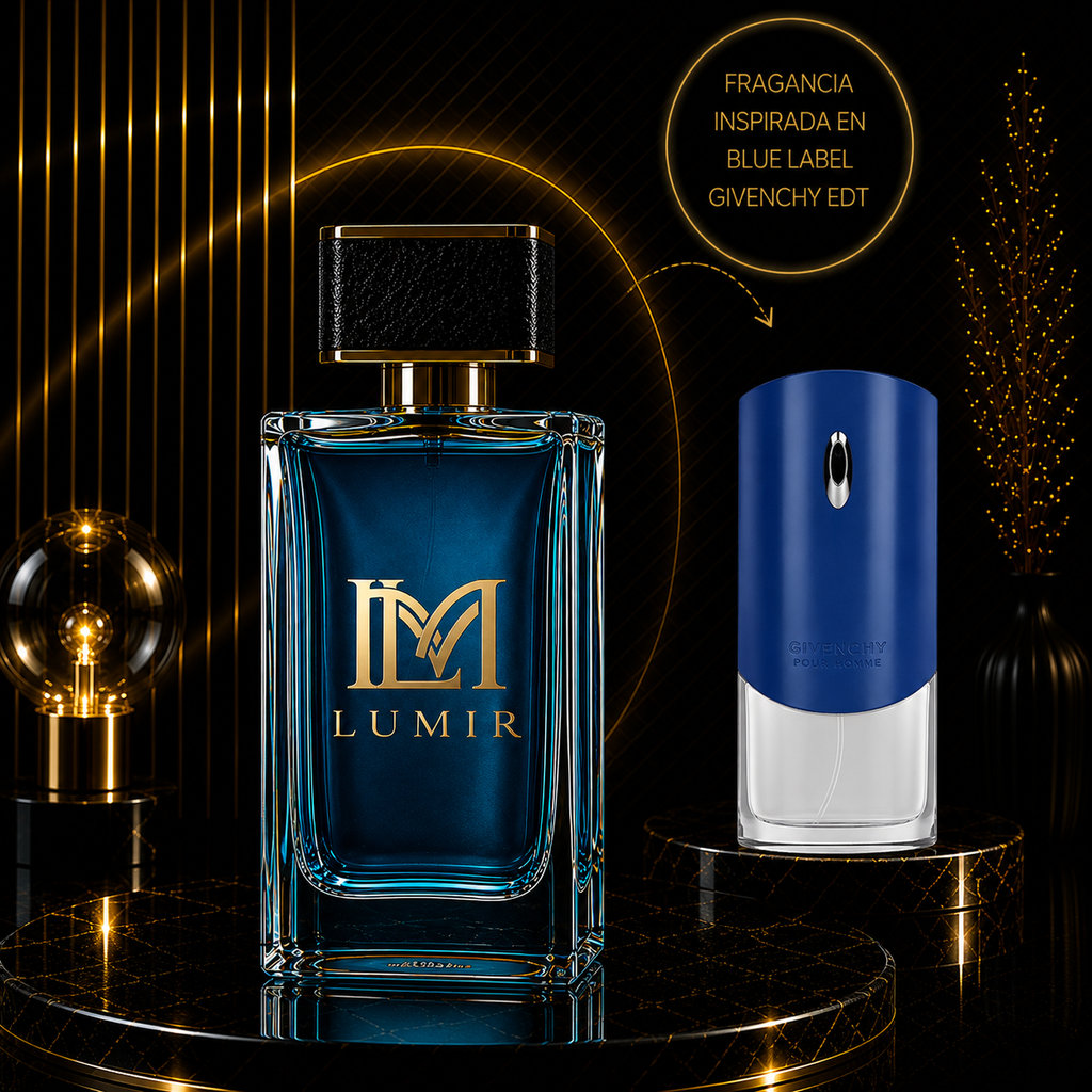 Fragancia inspirada en blue label givenchy edt 100ml