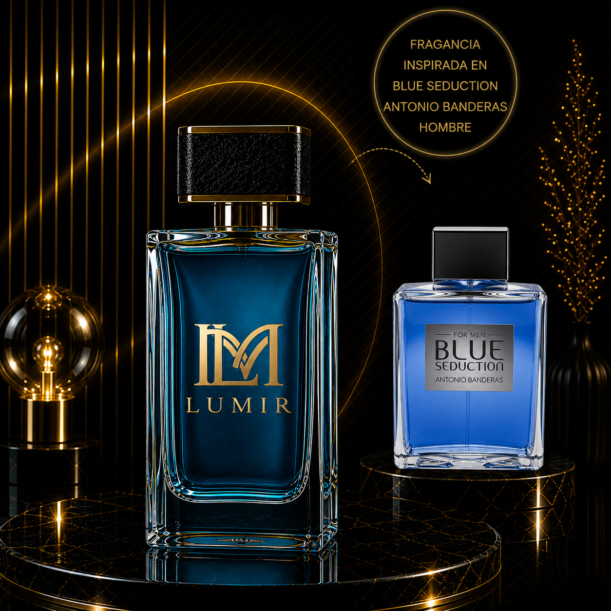 Fragancia inspirada en blue seduction Antonio Banderas 100 ml men