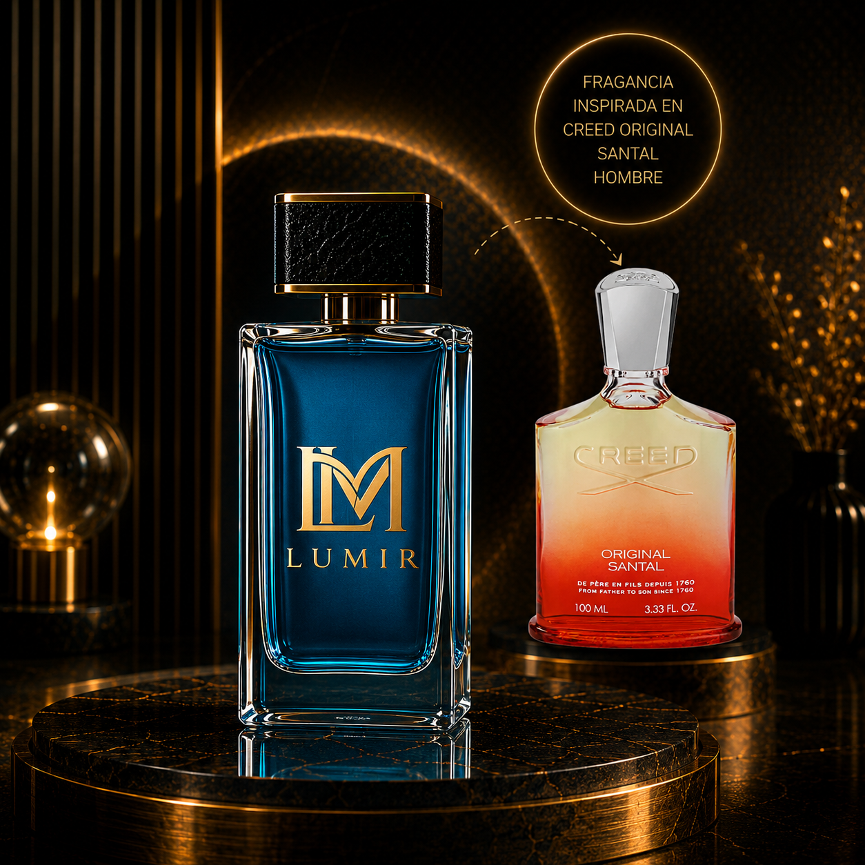 Fragancia inspirada en creed original santal 100ml men