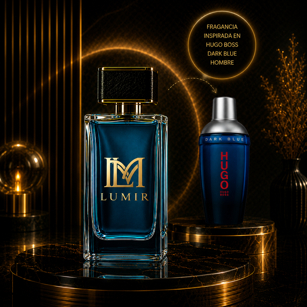 Fragancia inspirada en hugo boss dark blue men 75 ml men