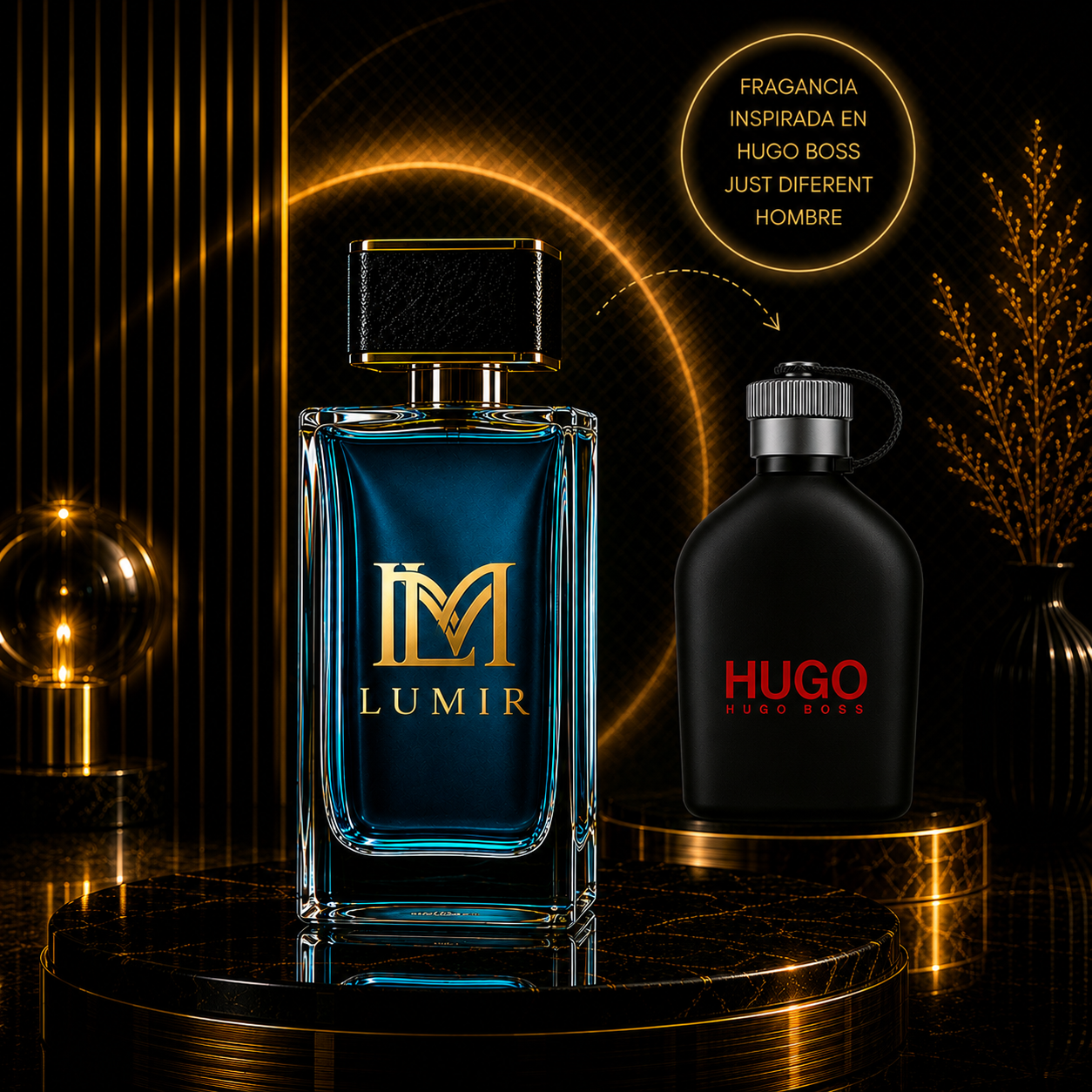 Fragancia inspirada en Hug0 B0ss Just Diferent 100 ml men