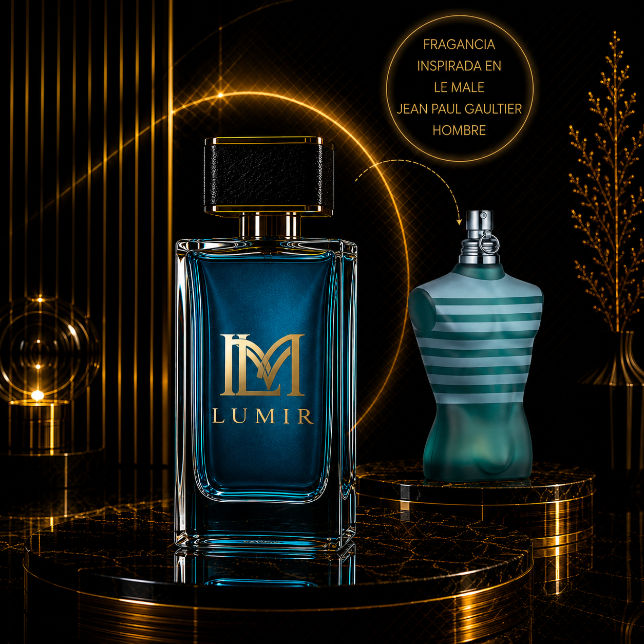 Fragancia Inspirada Le Male Jean Paul Gaultier Hombre 125 ML
