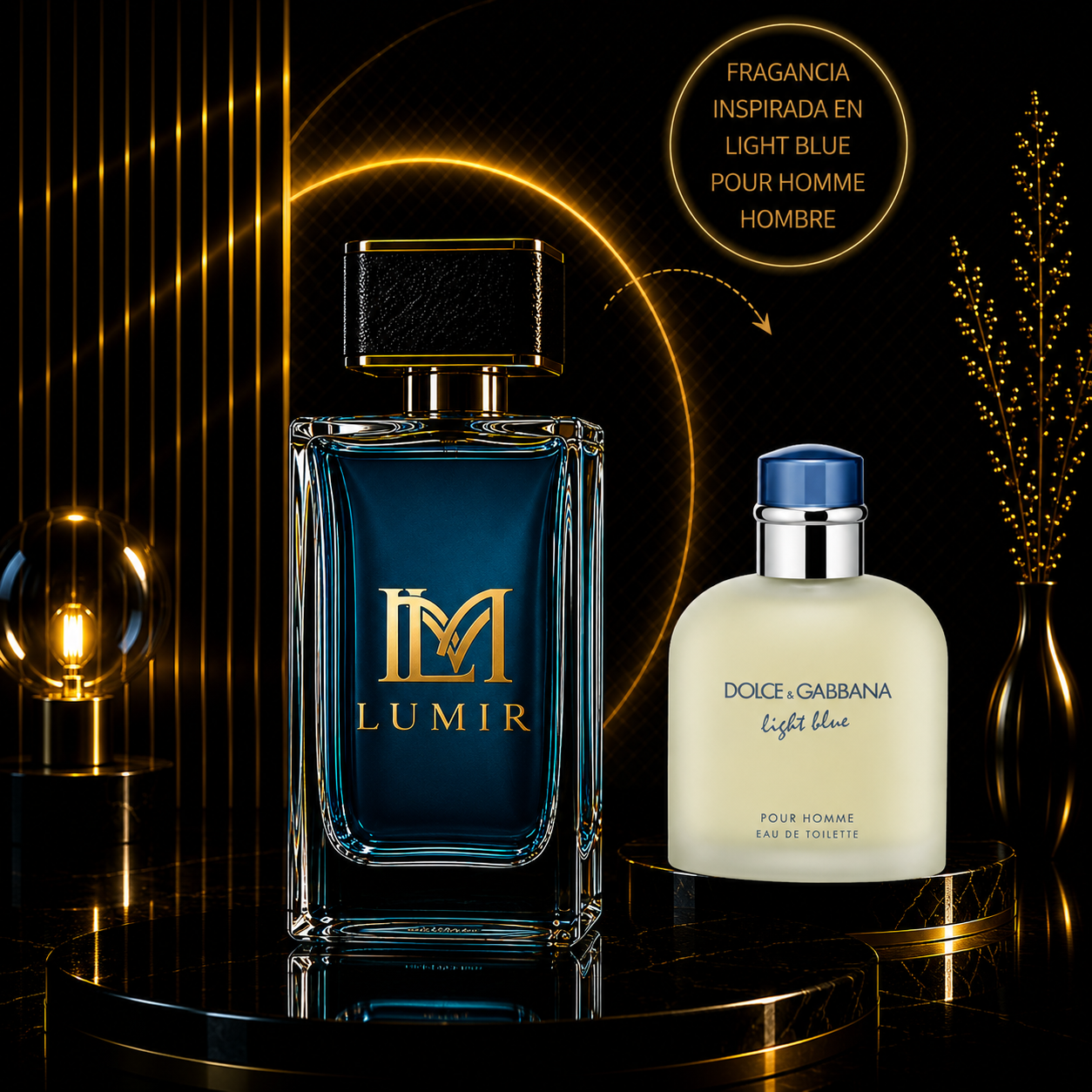 Fragancia inspirada en Light Blue pour Homme Men