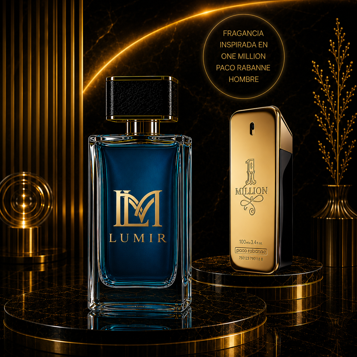 Fragancia inspirada en One Million Paco Rabanne 100 ML Men