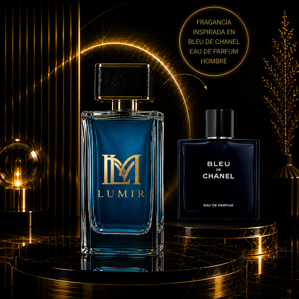 Fragancia inspirada en Bleu de Ch4nel Eau de P4rfum Men