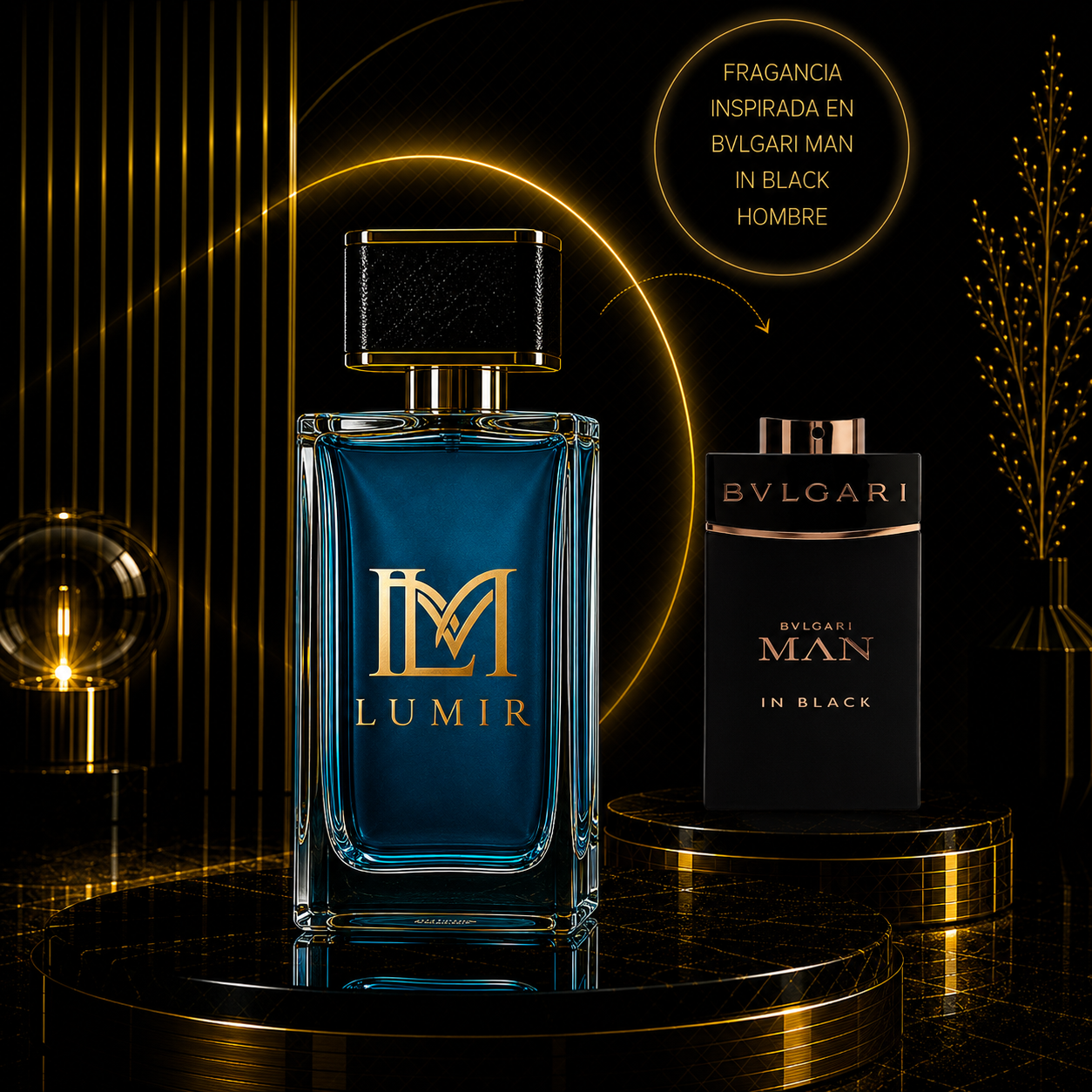 Fragancia inspirada en Bvlgari Man In Black 100ml