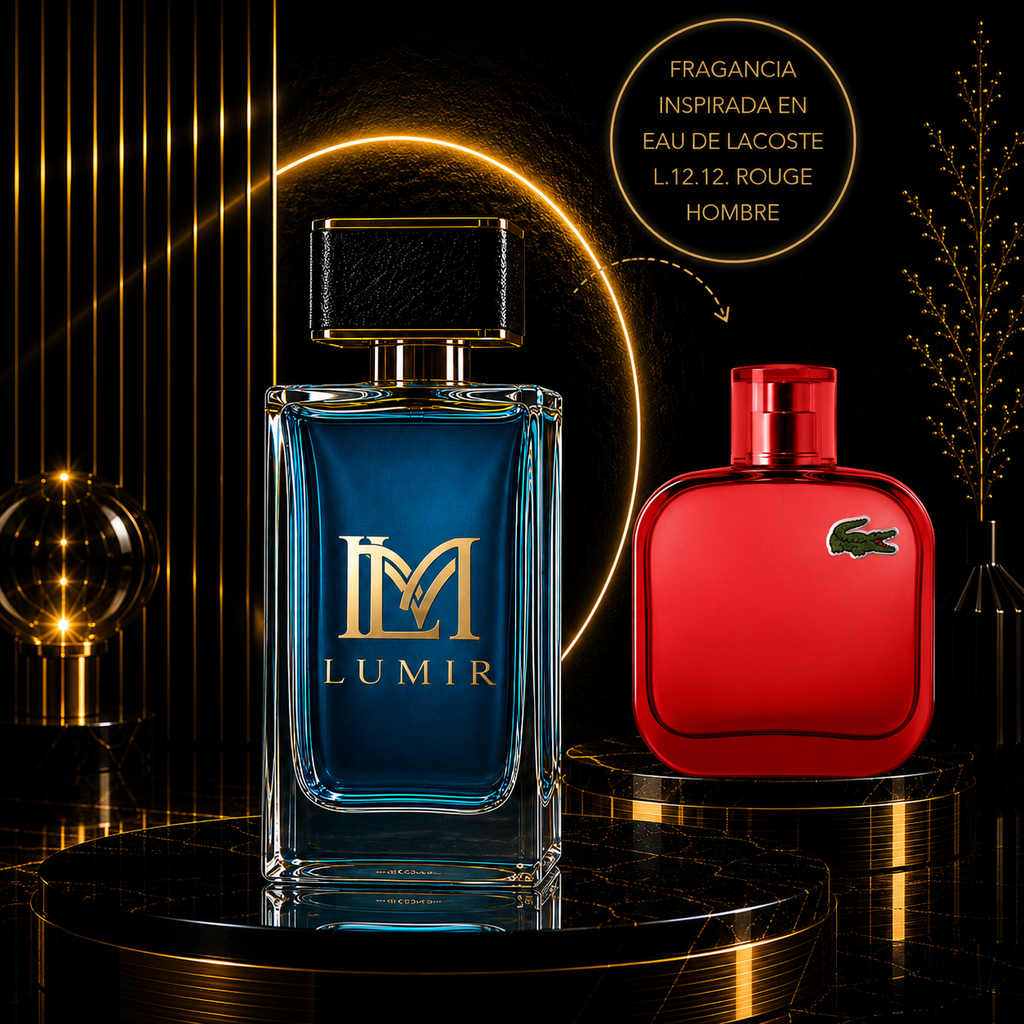 Fragancia inspirada en Eau de Lac0st3 L.12.12. R0ug3 Men