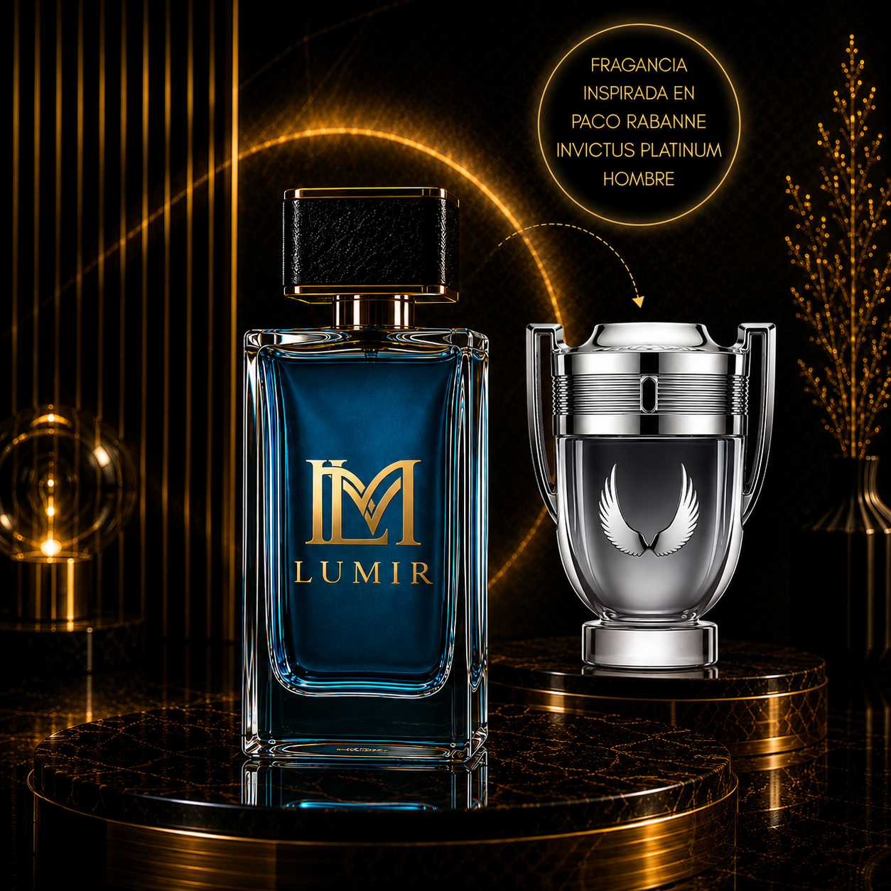 Fragancia inspirada en Paco Rabanne Inv1ctus Plat1num Men