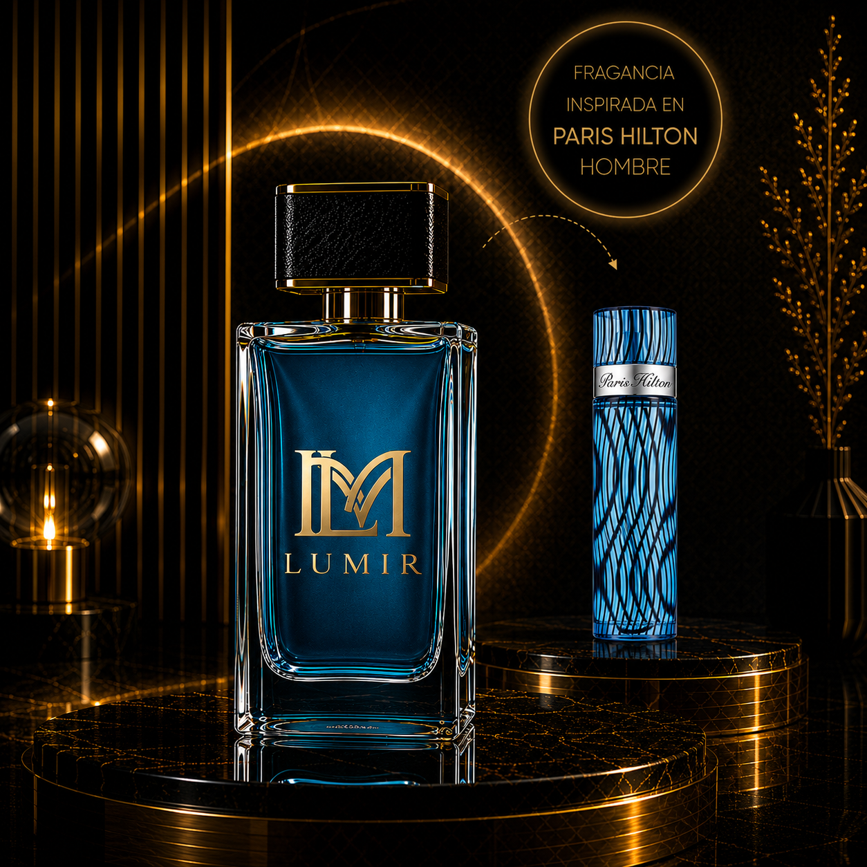 Fragancia inspirada en paris hilton 100 ml men